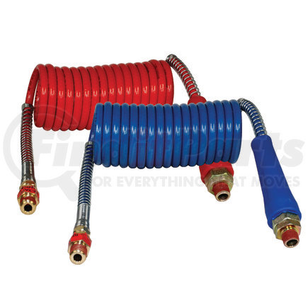 17P12H by TECTRAN - Air Brake Hose Assembly - 12 ft., Coil, Red and Blue, Pro-Flex-SP Upgrade
