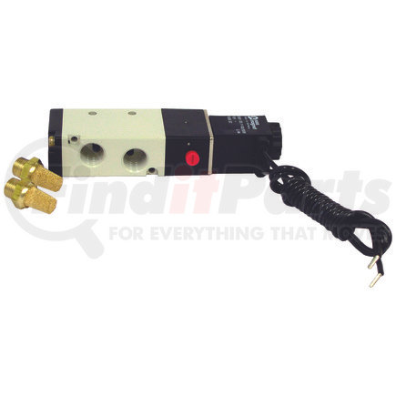 29-SS4 by TECTRAN - Air Brake Solenoid Valve - 12V, 4-Way, with Manual Override and Breathers