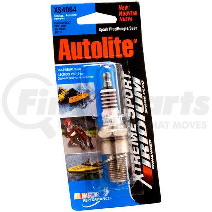 XS4064DP by AUTOLITE - Autolite XS4064DP Xtreme Sport Iridium Powersports Spark Plug - Display Pack