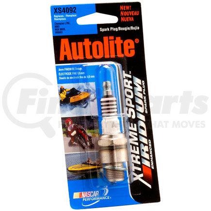 XS4092DP by AUTOLITE - Autolite XS4092DP Xtreme Sport Iridium Powersports Spark Plug - Display Pack