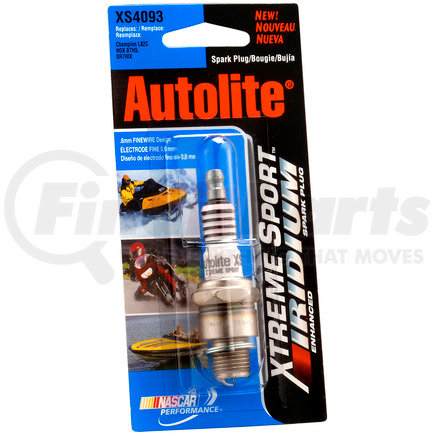 XS4093DP by AUTOLITE - Autolite XS4093DP Xtreme Sport Iridium Powersports Spark Plug - Display Pack