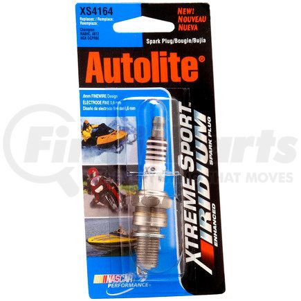 XS4164DP by AUTOLITE - Autolite XS4164DP Xtreme Sport Iridium Powersports Spark Plug - Display Pack