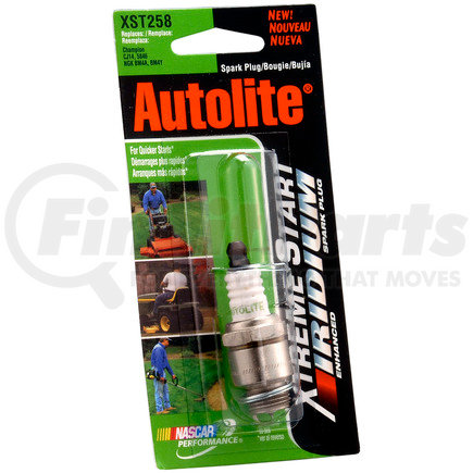 XST258DP by AUTOLITE - Xtreme Start Iridium Lawn & Garden Spark Plug - Display Pack