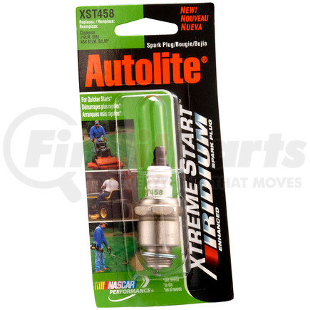 XST458DP by AUTOLITE - Xtreme Start Iridium Lawn & Garden Spark Plug - Display Pack