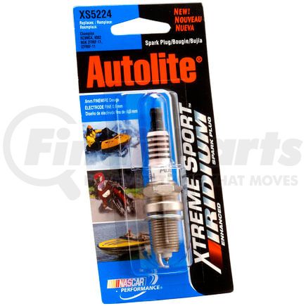 XS5224DP by AUTOLITE - Autolite XS5224DP Xtreme Sport Iridium Powersports Spark Plug - Display Pack