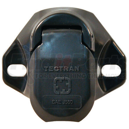 670P-72 by TECTRAN - Trailer Receptacle Socket - 7-Way, Bull Nose, Poly, Screw, Split Pin Type