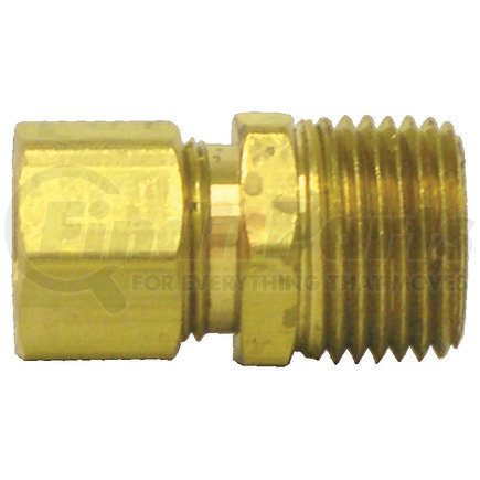 68-4A by TECTRAN - Compression Fitting - Brass, 1/4 in. Tube, 1/8 in. Thread, Male Connector