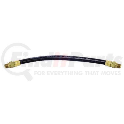 161SW1866 by TECTRAN - Air Brake Hose Assembly - 18 in., 3/8 in. Hose I.D, Dual 3/8 in. Swivel Ends