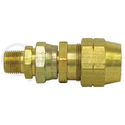 1107-8 by TECTRAN - Air Brake Air Line Fitting - Brass, 1/2 in. Hose I.D, Swivel Type, D.O.T