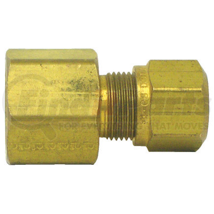 1366-6A by TECTRAN - Air Brake Air Line Connector Fitting - Brass, 3/8 in. Tube, 1/8 in. Pipe Thread, Female