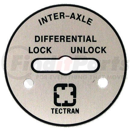 Tectran 14006 Name Plate (Representative Image)