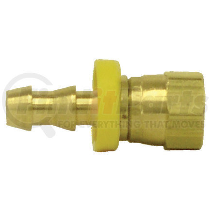 728-44 by TECTRAN - Air Tool Hose Barb - Brass, 1/4 in. Hose I.D, 1/4 in. Tube, Female, Flare Swivel