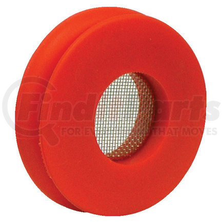 101117R by TECTRAN - Air Brake Gladhand Seal - Red, Polyurethane, with Built-in Filter