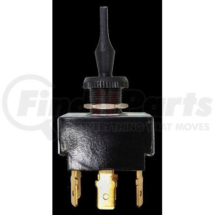 19-1432Q by TECTRAN - Toggle Switch - 12V, 25 AMP, ON/OFF/ON, 6 Blade, Black Knob, D.P.D.T