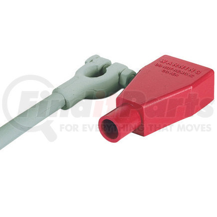 55722R by TECTRAN - Battery Terminal Cover - Red, 4 Gauge, Straight Clamp, PVC