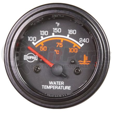 95-2740 by TECTRAN - Gauge Elec Water Temp  Black