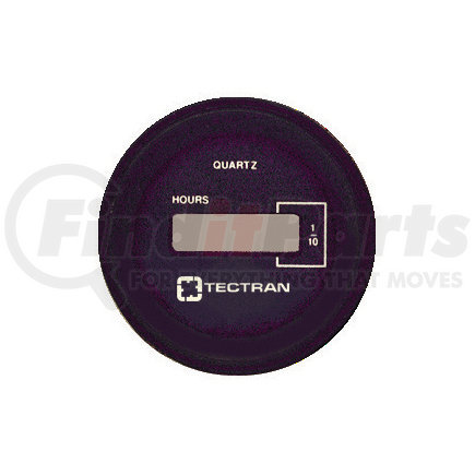 95-6308 by TECTRAN - Hour Meter Gauge - Black Bezel, Round - Digital - Clamp On Style, 9-30 VDC