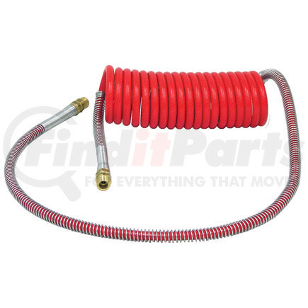 16215-40R by TECTRAN - Air Brake Hose Assembly - 15 ft., Coil, Red, Industry Grade
