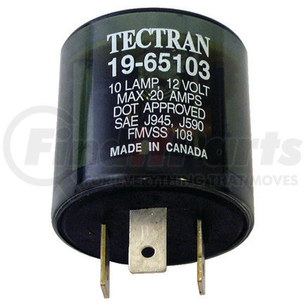 19-65103 by TECTRAN - Flasher 10 Lamp- 20A 3 Prongs-" - (Avail While Supplies Last)