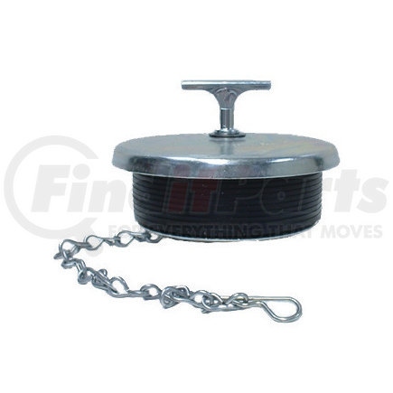 23-40246 by TECTRAN - Fuel Tank Cap - 3-7/8 inches, with Chain, for Kenworth and Paccar