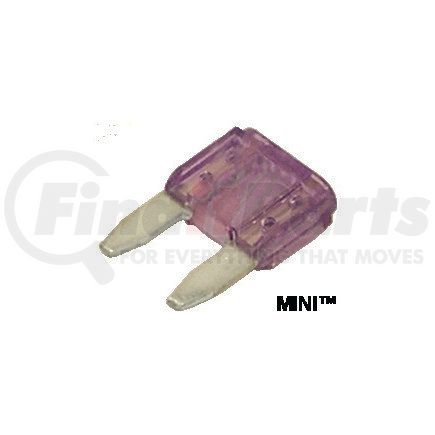 88-0036 by TECTRAN - Multi-Purpose Fuse - Mini Fast Acting Blade, Blue, Rated for 32 VDC