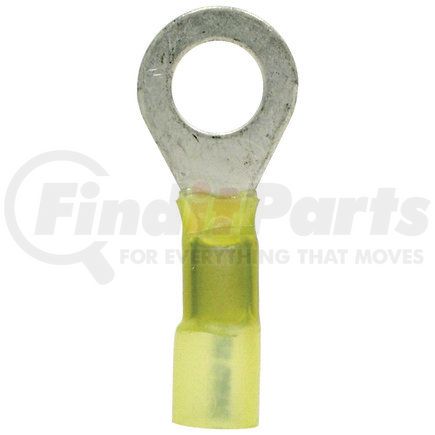 TY38S by TECTRAN - Ring Terminal - Yellow, 12-10 Wire Gauge, 3/8 inches Stud, Solder and Shrink