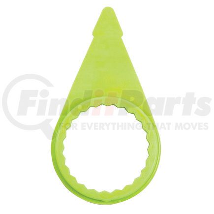 WCH07 by TECTRAN - Wheel Nut Indicator - 1-1/4 inches Nut, "F" Model Letter, Neon Yellow