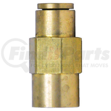PL1366-4B by TECTRAN - Air Brake Air Line Connector Fitting - Brass, 1/4 in. Tube, 1/4 in. Pipe Thread, Female