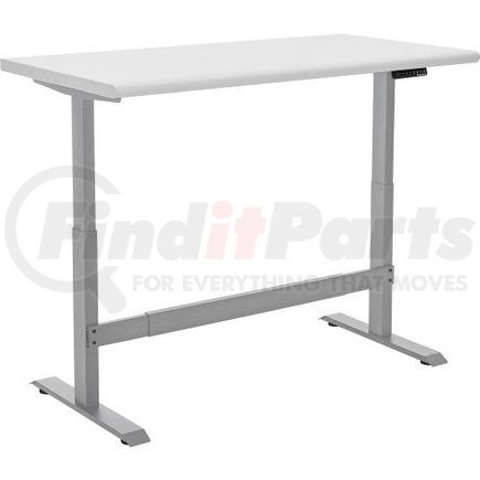 338340GY by GLOBAL INDUSTRIAL - Workbench - Electric, Adjustable Height, Laminated Safety Edge, 48" W x 30" D, Gray