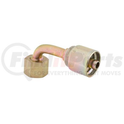 B2-OFFX90-0606 by AUTOMANN - Brake Hydraulic Hose Fitting - ORFS, Female, 90 deg Elbow, Swivel, 3/8" Hose ID, 11/16-16" Thread Size