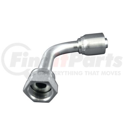 B2-OFFX90L-0606 by AUTOMANN - Brake Hydraulic Hose Fitting - ORFS, Female, 90 deg Elbow, Swivel, 3/8" Hose ID, 11/16-16" Thread Size