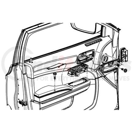 1WK371SRAA by CHRYSLER - Door Armrest - Front