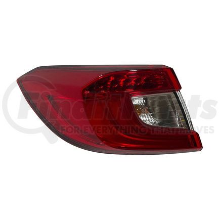317-19AQL-AC by DEPO - Tail Light - Left, Outer, Red/Clear Lens, Chrome Housing, OE HO2804118, 33550-TVA-A01