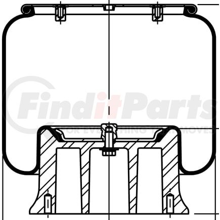 ContiTech 64343 Suspension Air Spring Kit 11 10.5-17 A 364