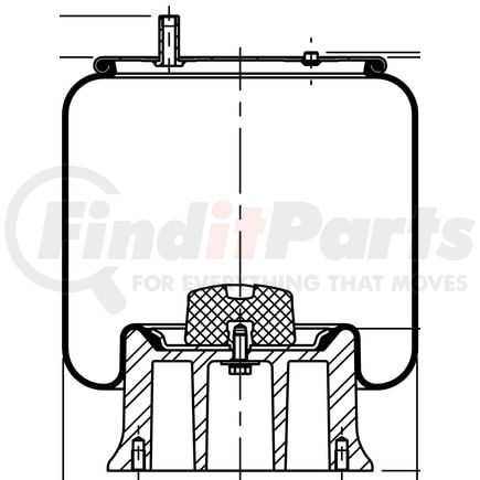 ContiTech 64289 Suspension Air Spring Kit 11 10.5-19 A 509
