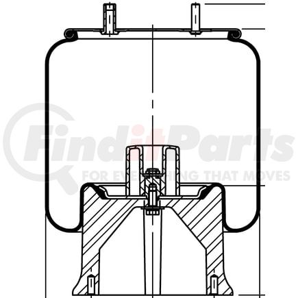 ContiTech 68010 Suspension Air Spring Kit 11 10.5-21 A 025