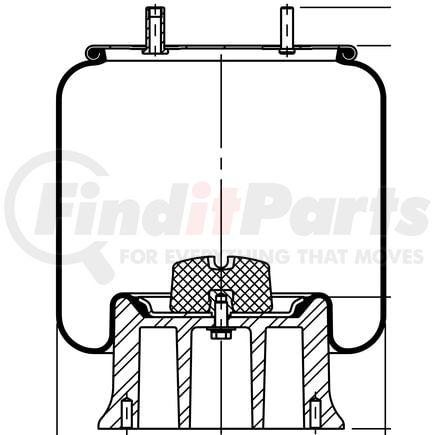 ContiTech 64392 Suspension Air Spring Kit 11 10.5-19 A 432