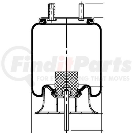 68127 by CONTITECH - Suspension Air Spring Kit - 10 in. Design Height, 3300 lb Load at 100 PSI, 8.5 in. Max Diameter