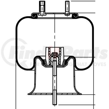 78171 by CONTITECH - Suspension Air Spring Kit - 6 6.5F-15 S 211, for Truck, Bus