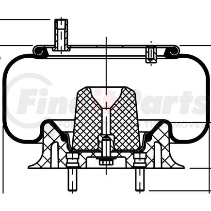 ContiTech 64444 Suspension Air Spring Kit 9 10-10 P 503