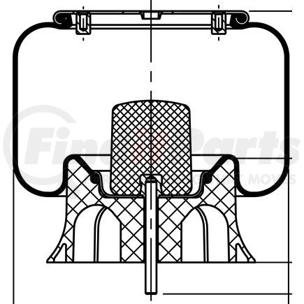 64274 by CONTITECH - Air Spring Rolling Lobe - 9 10-14 P 312 (W01-358-9069, 1R12-069)