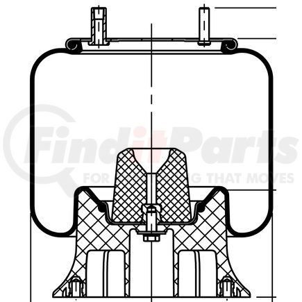 64269 by CONTITECH - Suspension Air Spring Kit - 13.5 in. Design Height, 7000 lb Load at 100 PSI