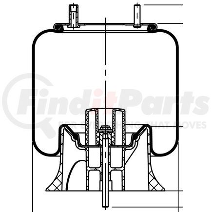 64278 by CONTITECH - Suspension Air Spring Kit - 14 in. Design Height, 12.6 in. Max Diameter, 22.9 in. Max Height