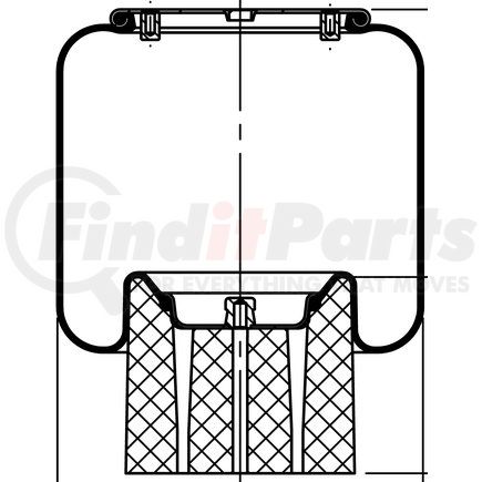 66666 by CONTITECH - Air Spring - Rolling Lobe (1R12-1097, 8898 AS8864, 0308716, C81-1013)