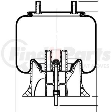 64693 by CONTITECH - Air Spring - Rolling Lobe (1R12-1182, 8569)