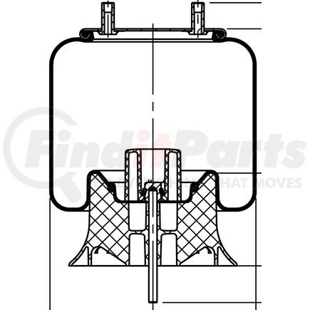 77391 by CONTITECH - Suspension Air Spring Kit - 9 10P-18.5 P 195, 14" Design Height, 12.6" Max Diameter