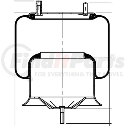 ContiTech 77614 Suspension Air Spring Kit 9 10S-16 S 382 Freightliner