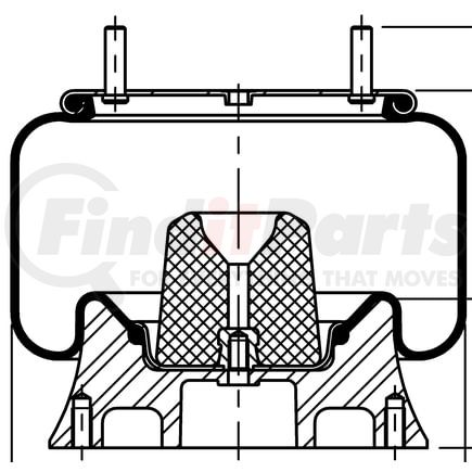 ContiTech 64360 Suspension Air Spring Kit 9 9-12 A 334