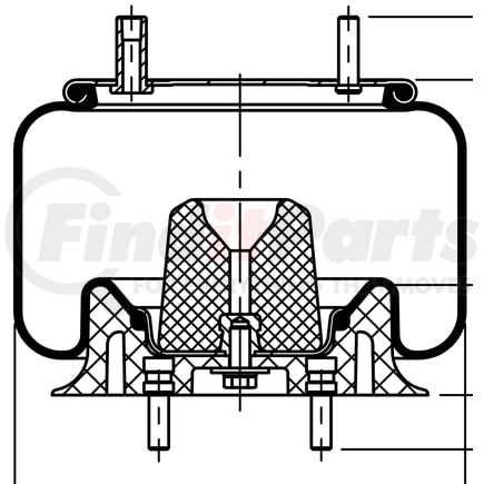 ContiTech 64363 Suspension Air Spring Kit 9 9-12 P 447