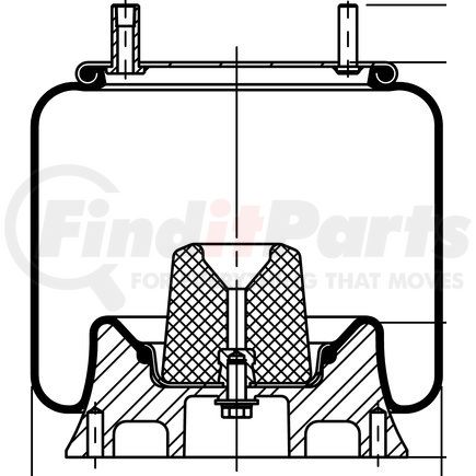 64379 by CONTITECH - Suspension Air Spring Kit - 11 in. Design Height, 6500 lb Load at 100 PSI, 11.4 in. Max Diameter